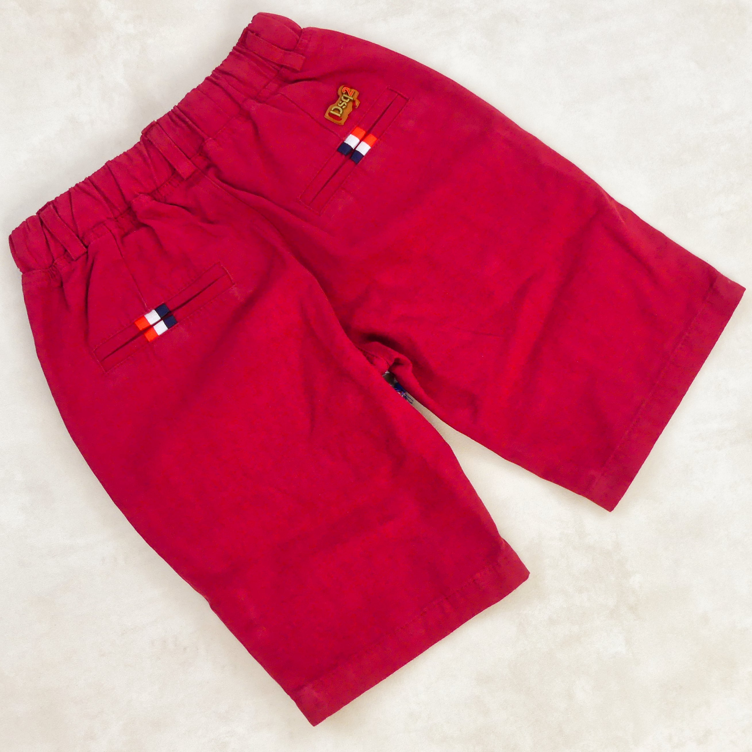 short la toile grenat