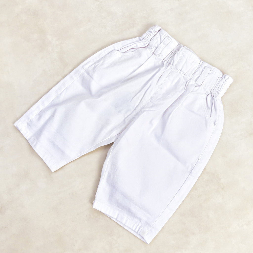 Pantacourt Blanc motif  -A-