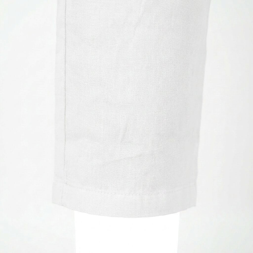 Départ Homme Pantalon en Lin Blanc