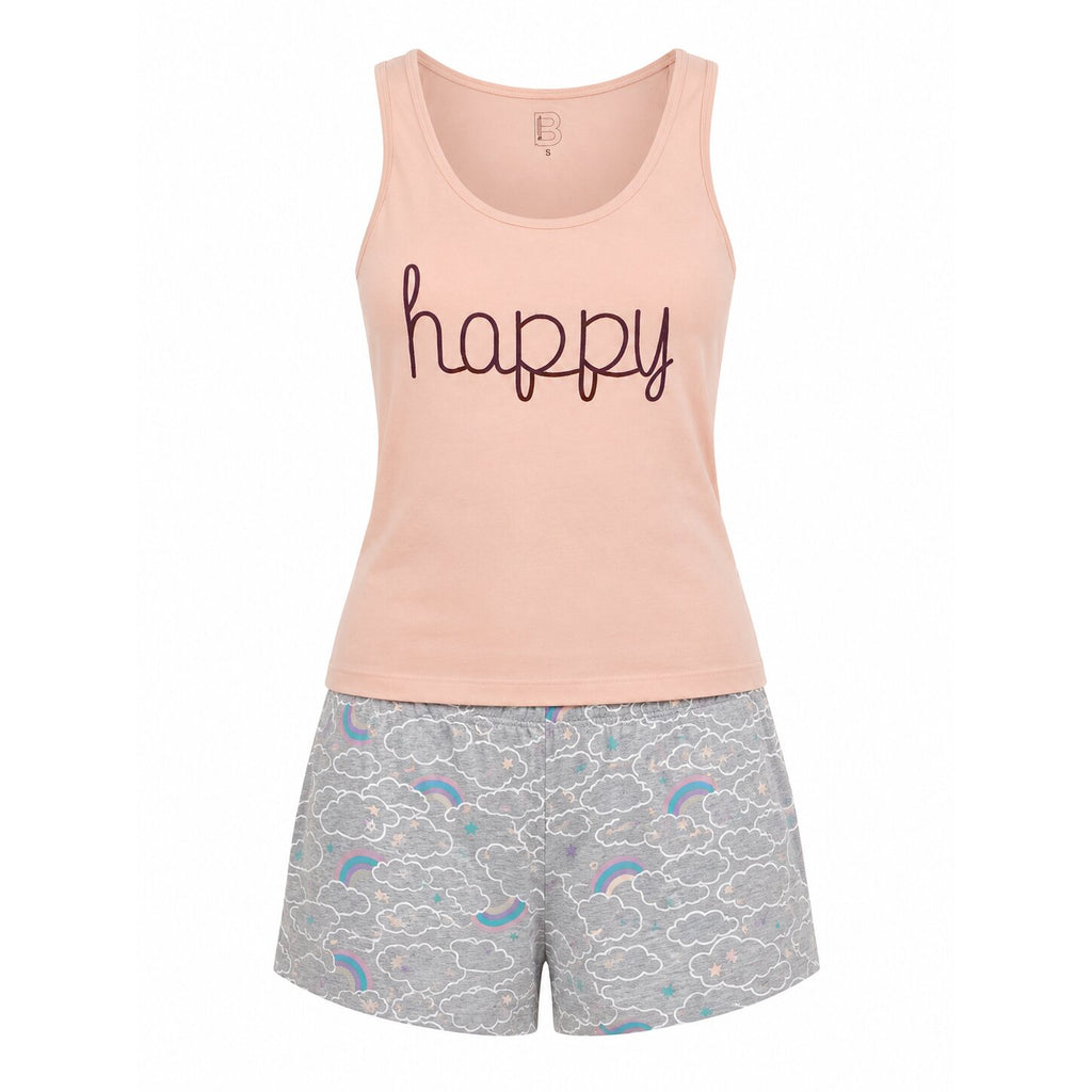 Pyjama d'Été Femme Rose