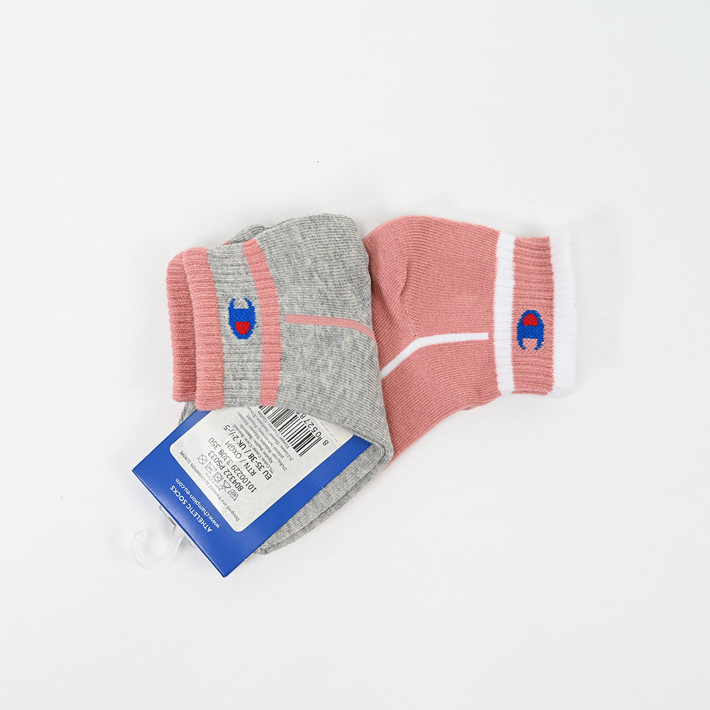 Champion 2-Pack Footie Socks Grey Melange