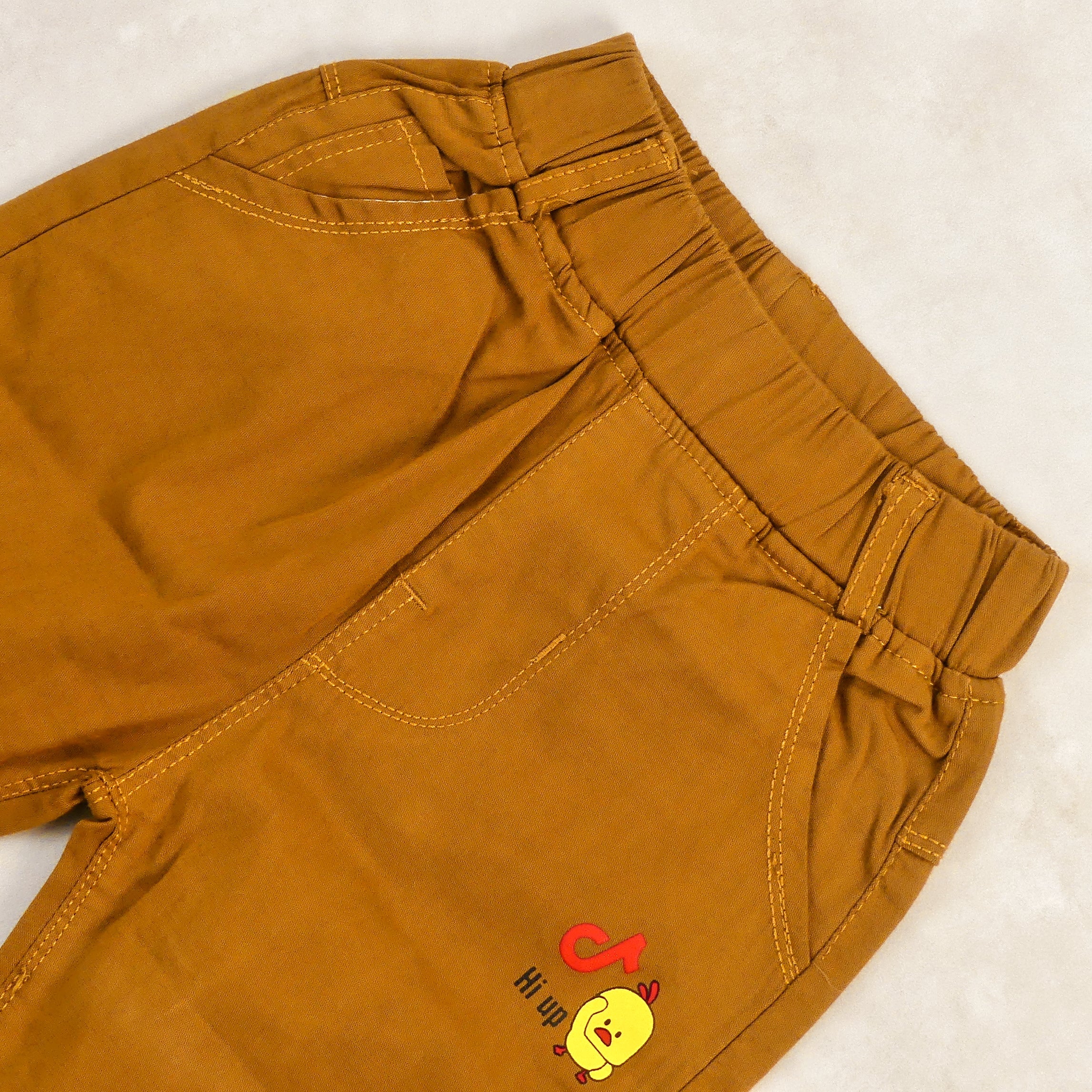 Pantacourt Garcon MARRON MOTIF HI UP
