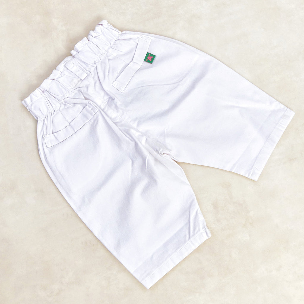 Pantacourt Blanc motif  -A-