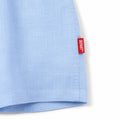 Départ Homme Chemise en Lin Blue