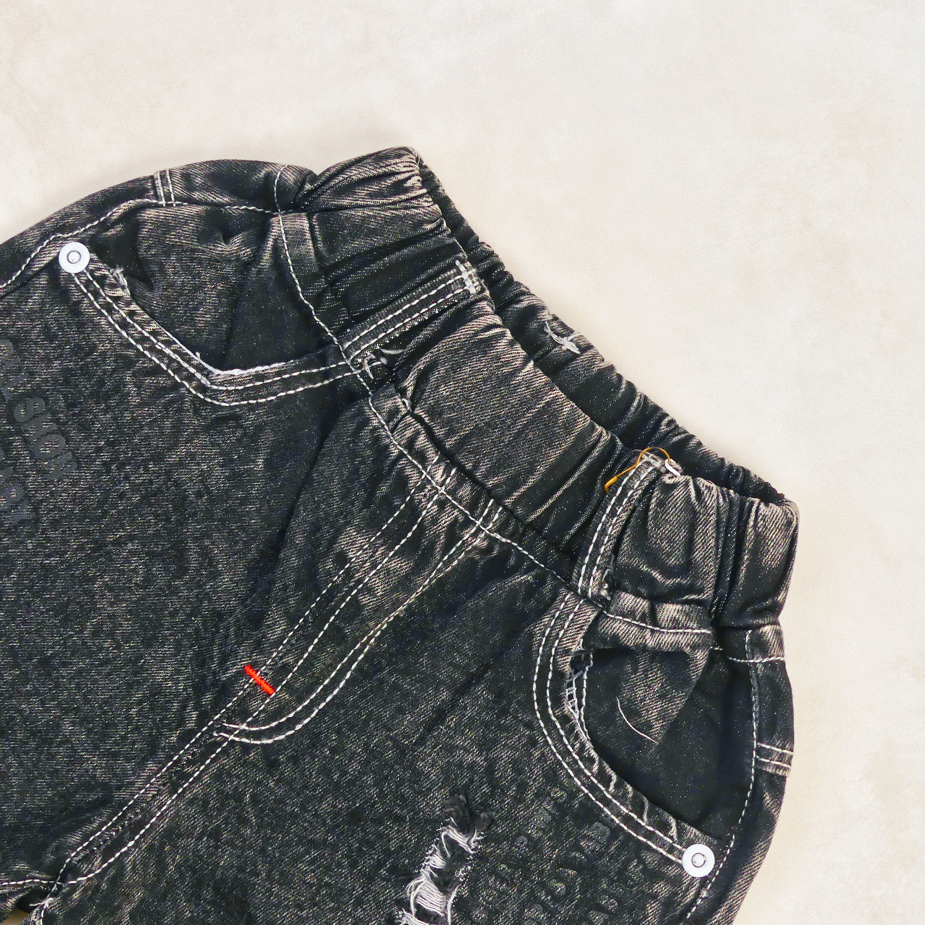 SHORT JEANS NOIR