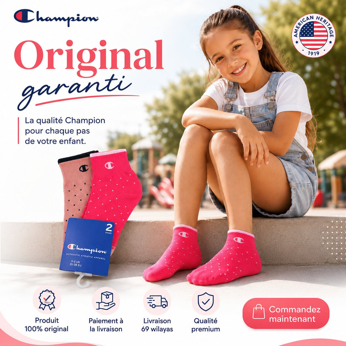 Champion 2-Pack Footie Socks