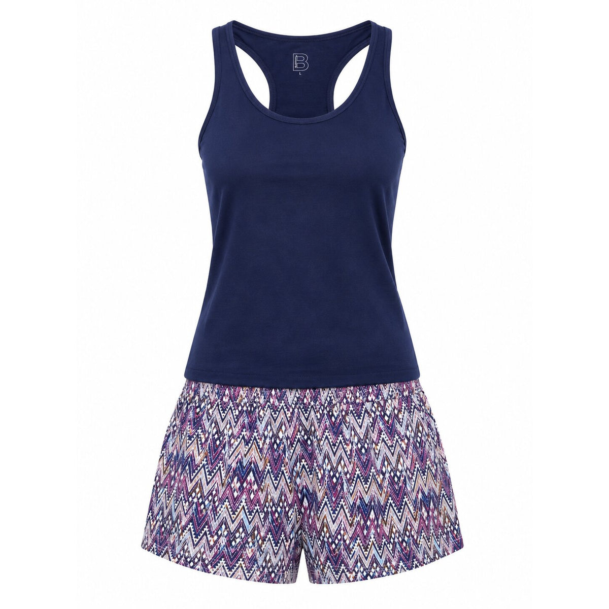 Pyjama d'Été Femme Bleu