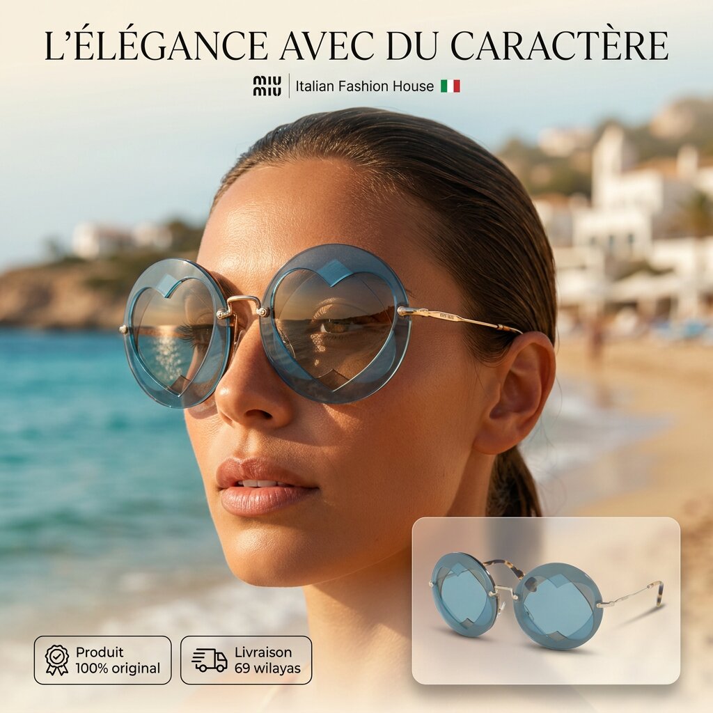 Miu Miu Round Sunglasses MU 01SS