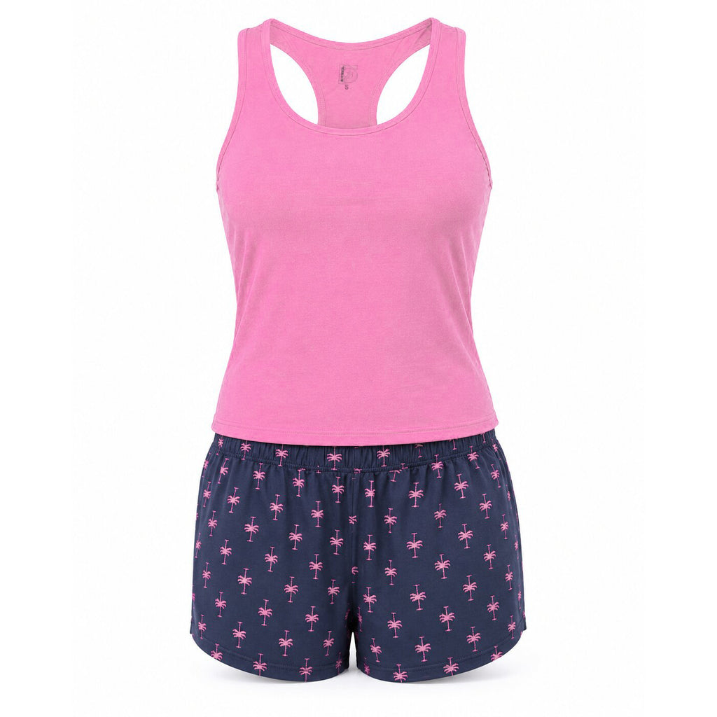 Pyjama d\'Été Femme Rose