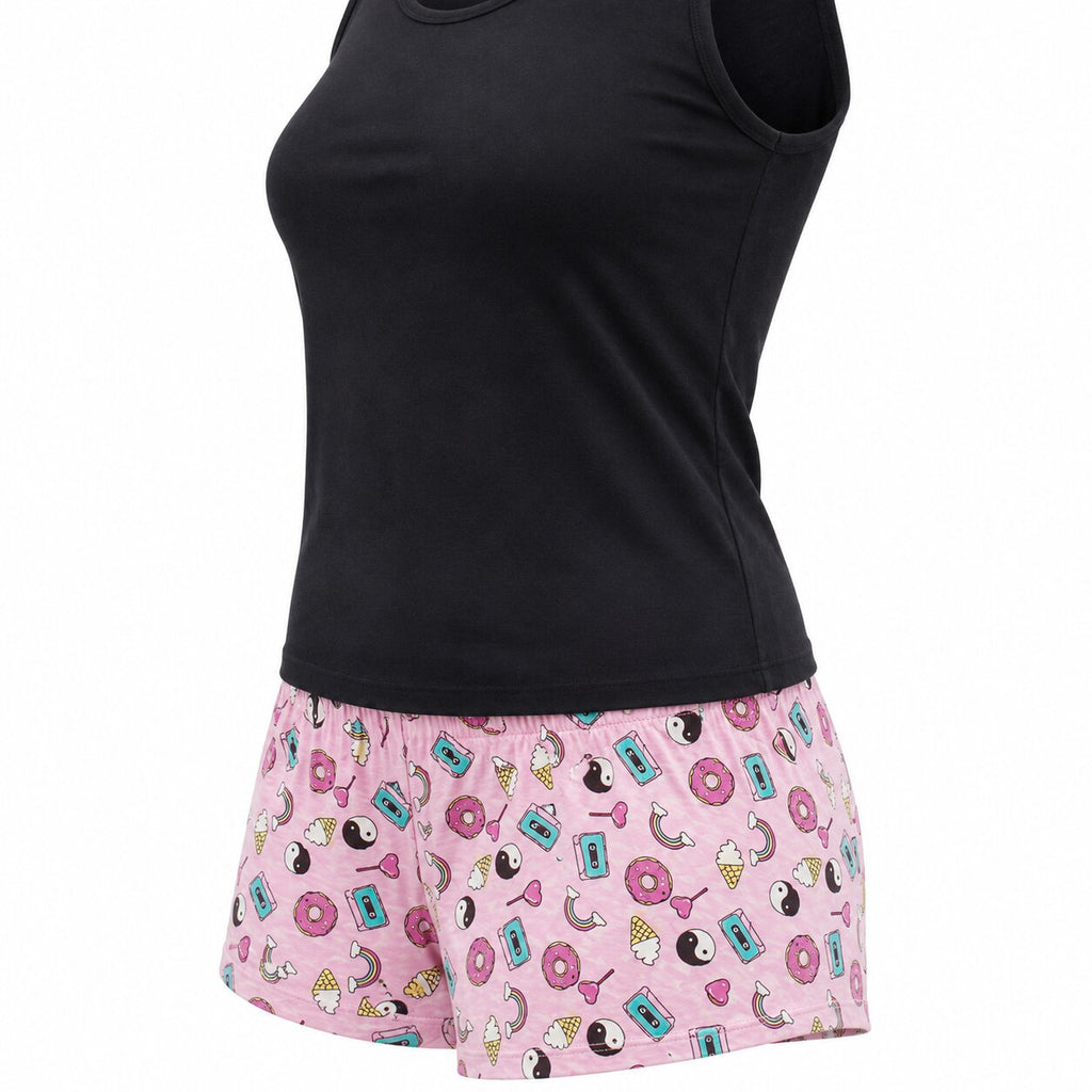 Pyjama d\'Été Femme Noir