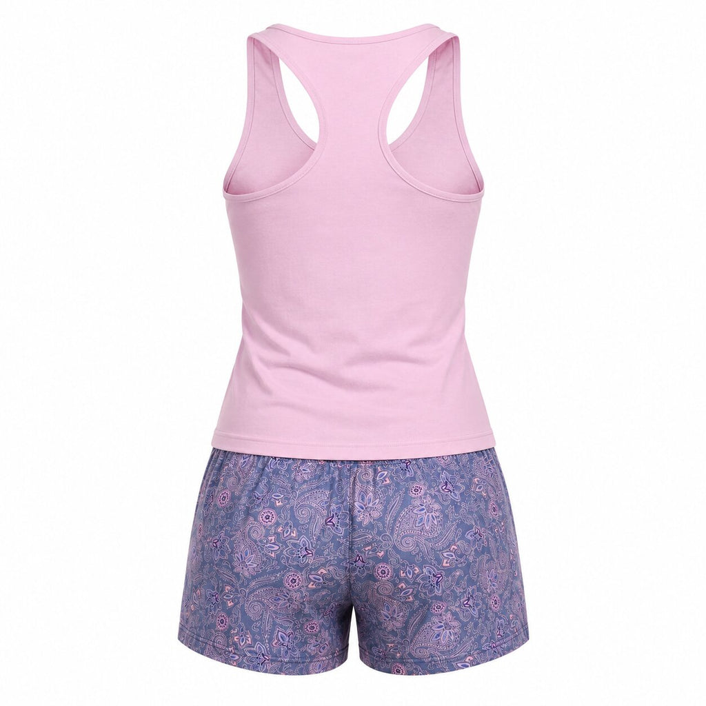 Pyjama d'Été Femme Rose