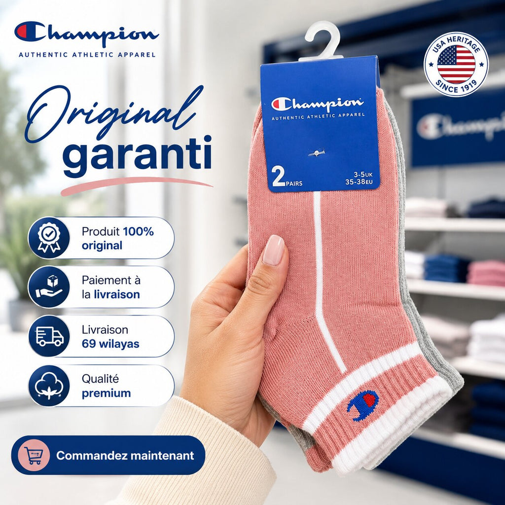 Champion 2-Pack Footie Socks Grey Melange