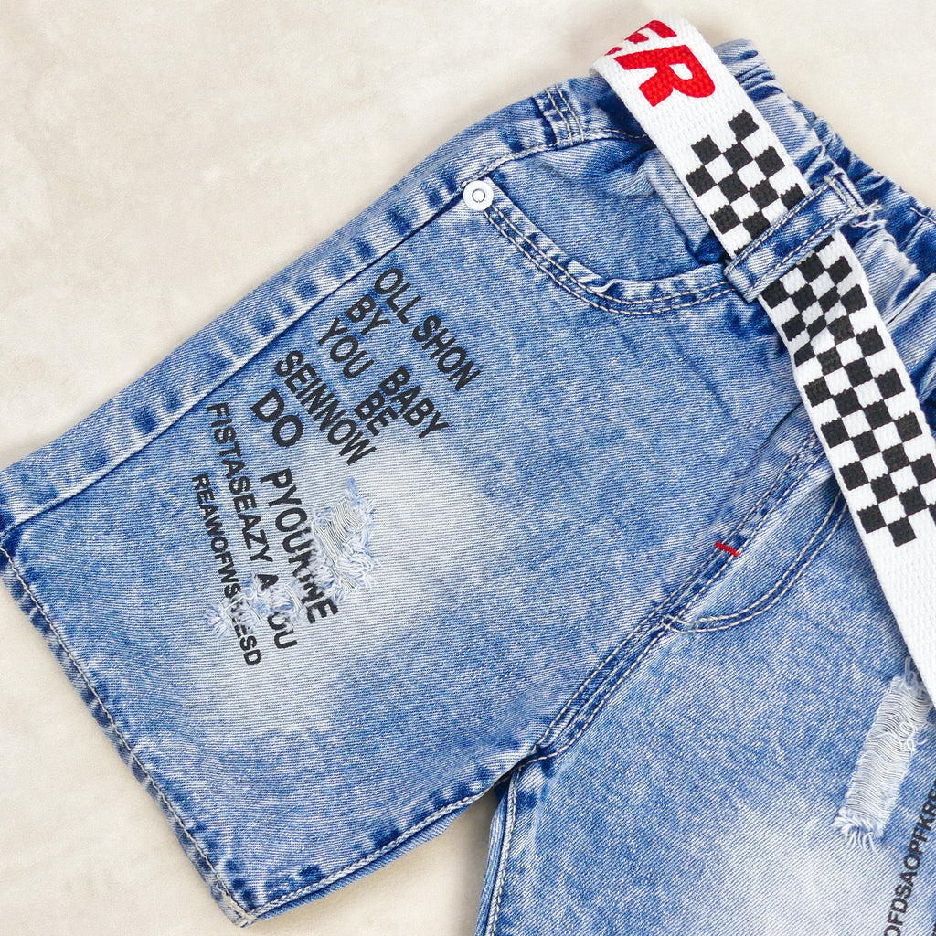 SHORT JEANS BLEU  'OLL SHON BY YOU' 002