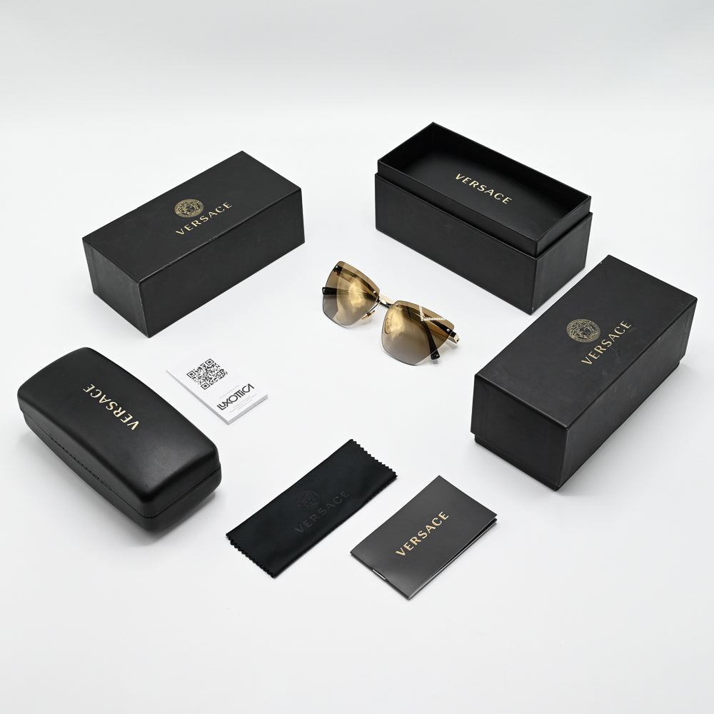 Versace Rimless Metal Sunglasses VE2190