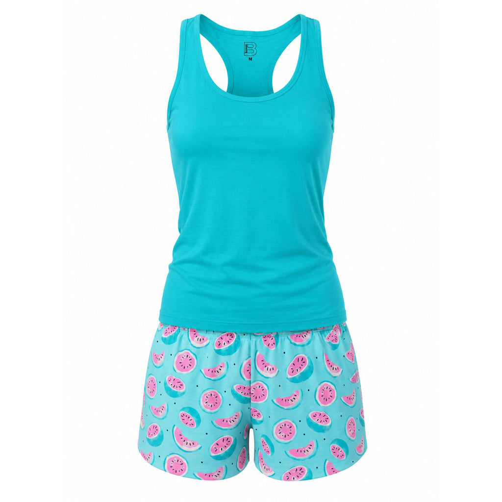 Pyjama d\'Été Femme Bleu ciel
