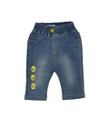 SHORT JEANS bleu MOTIF petits poussins