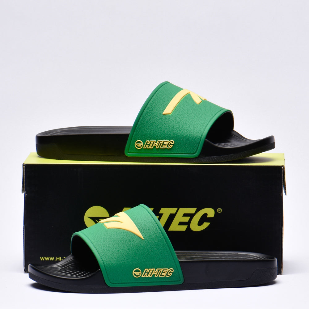 HI TEC CORE SLIDE BLACK BEAUTY/JELLY BEAN/SAMOAN SUN
