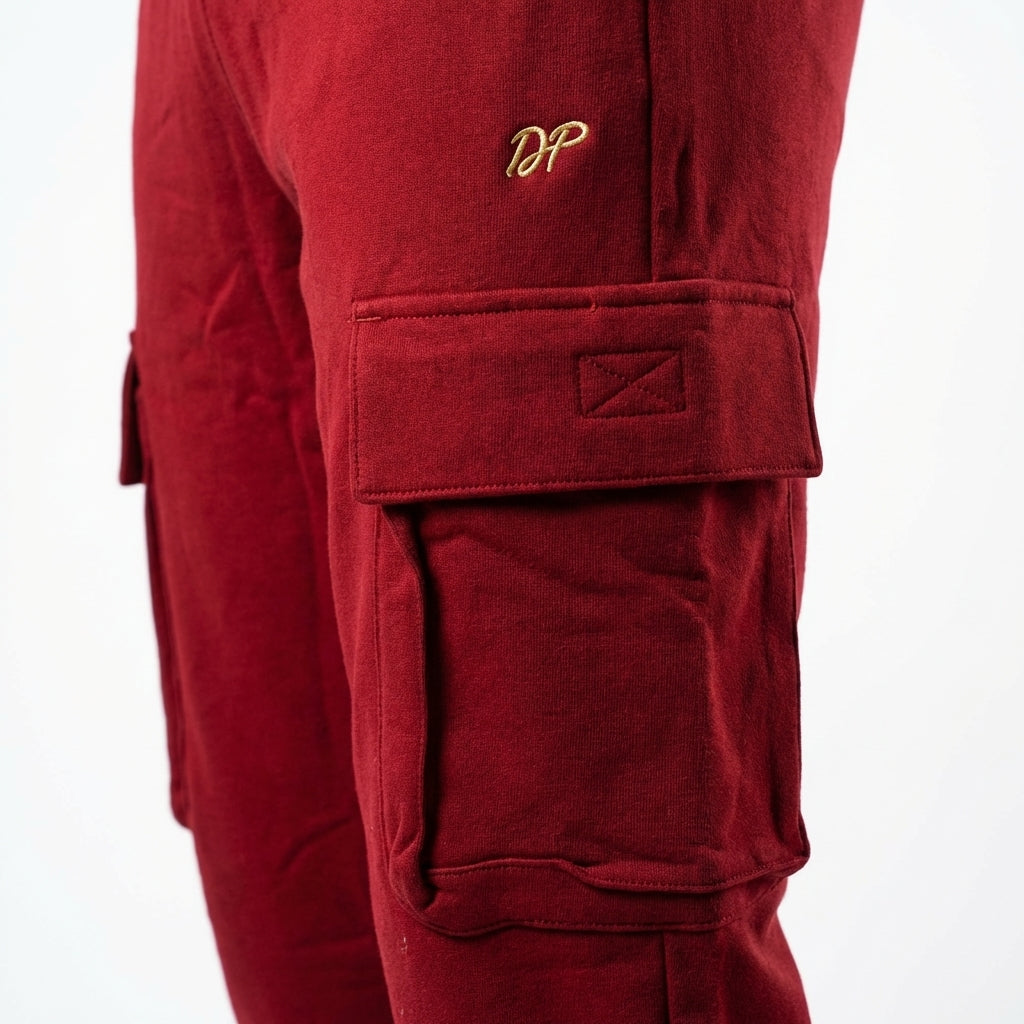 DEPART JOGGING CARGO SLIM HOMME BORDEAU