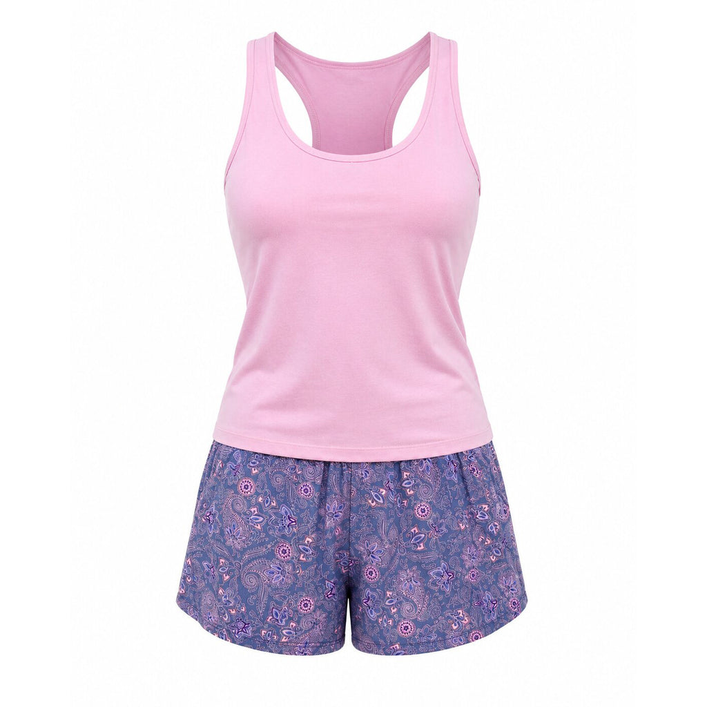Pyjama d'Été Femme Rose