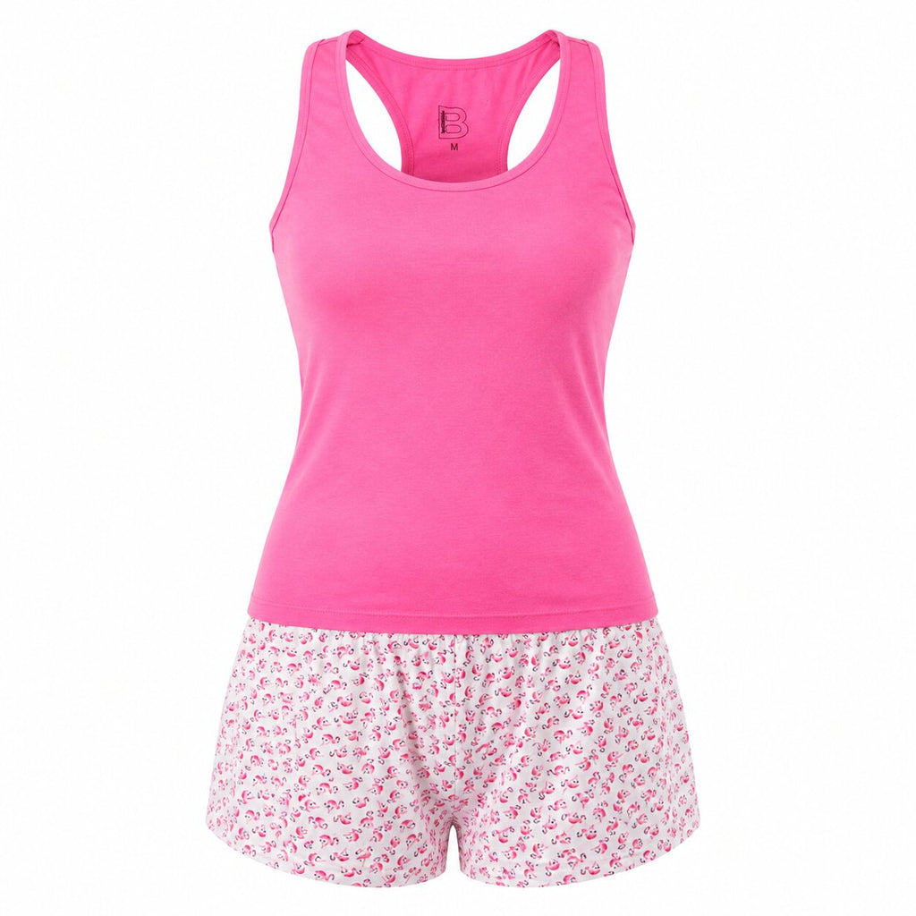Pyjama d\'Été Femme Rose
