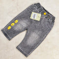 SHORT JEANS noir  MOTIF petits poussins