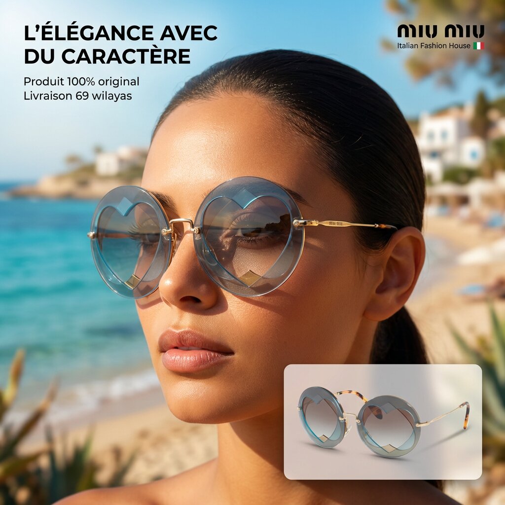 Miu Miu Round Sunglasses MU 01SS