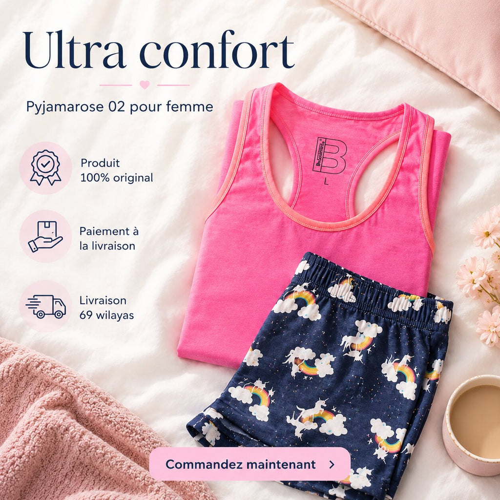 Pyjama d'Été Femme Fushia