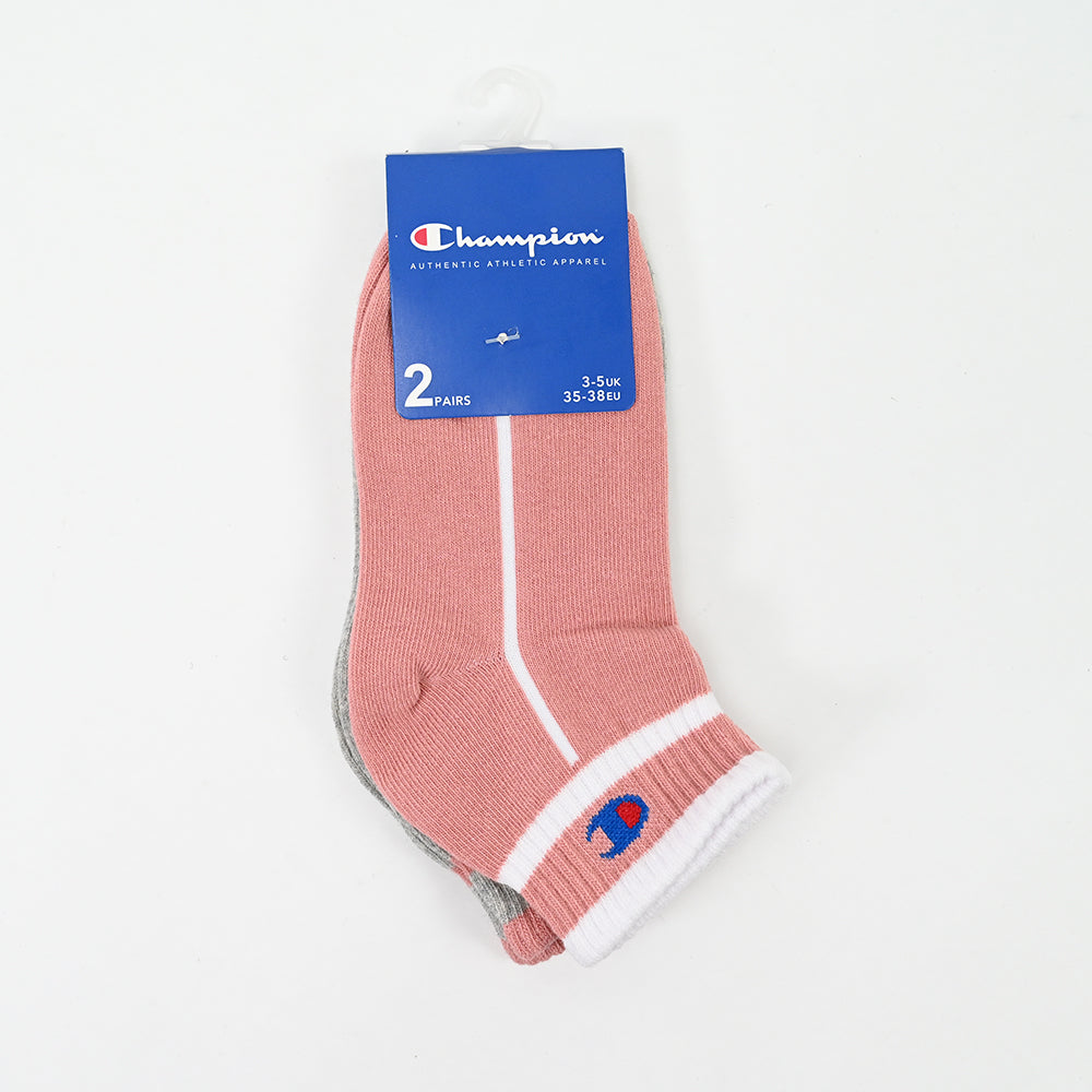 Champion 2-Pack Footie Socks Grey Melange