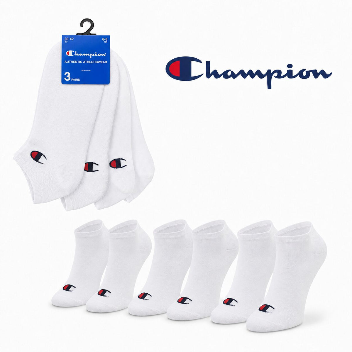 Champion 3-Pack Sneaker Socks White