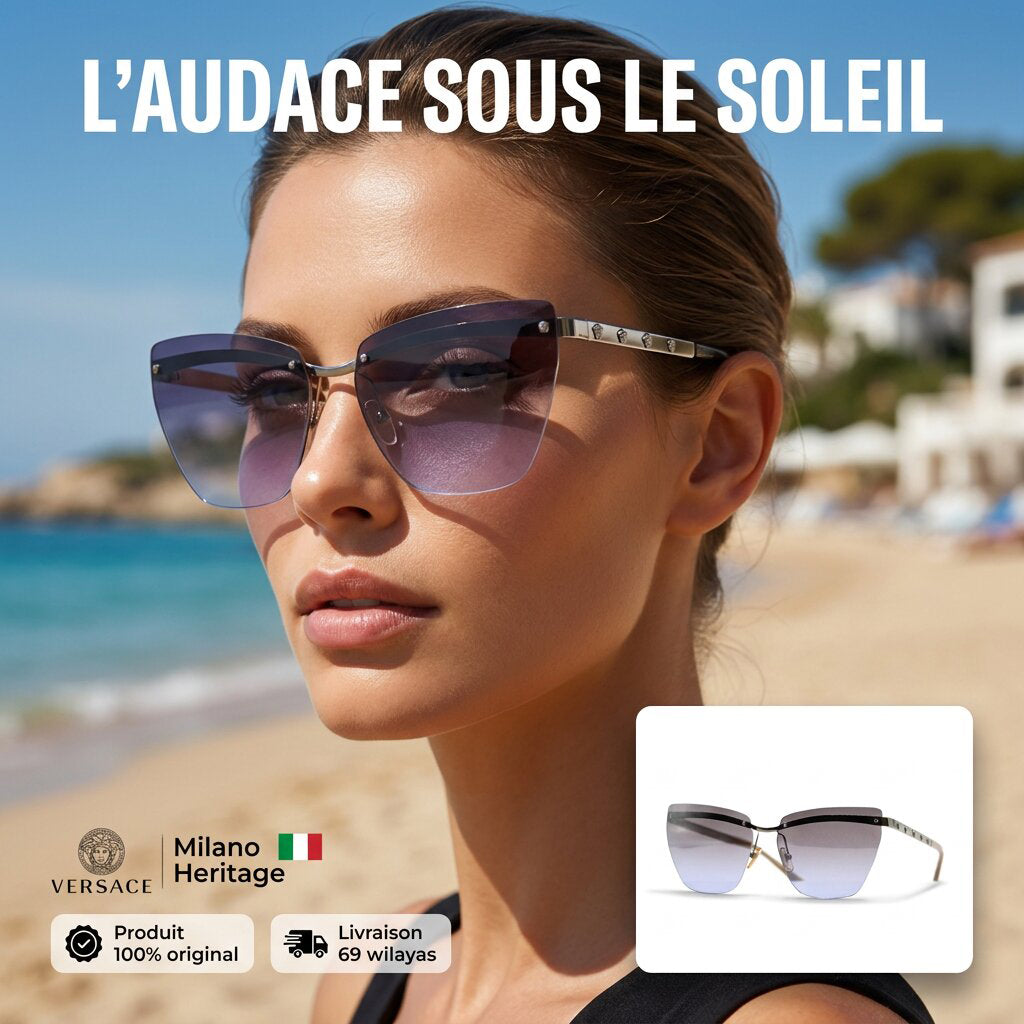 Versace Irregular Metal Sunglasses VE2190