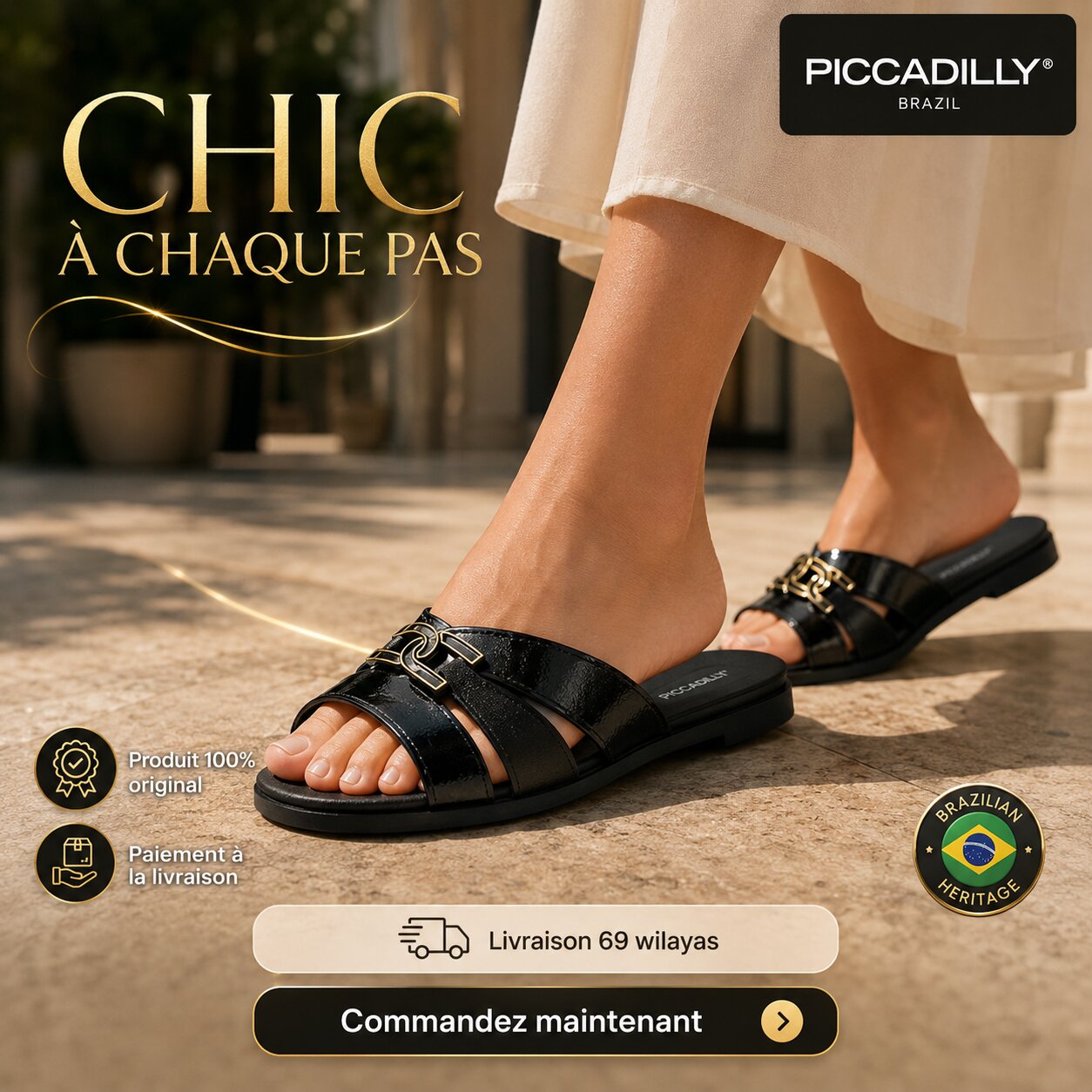 Piccadilly Claquettes Femme