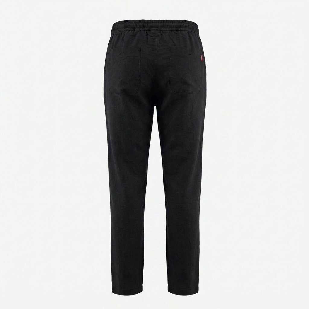 Départ Homme Pantalon en Lin Black