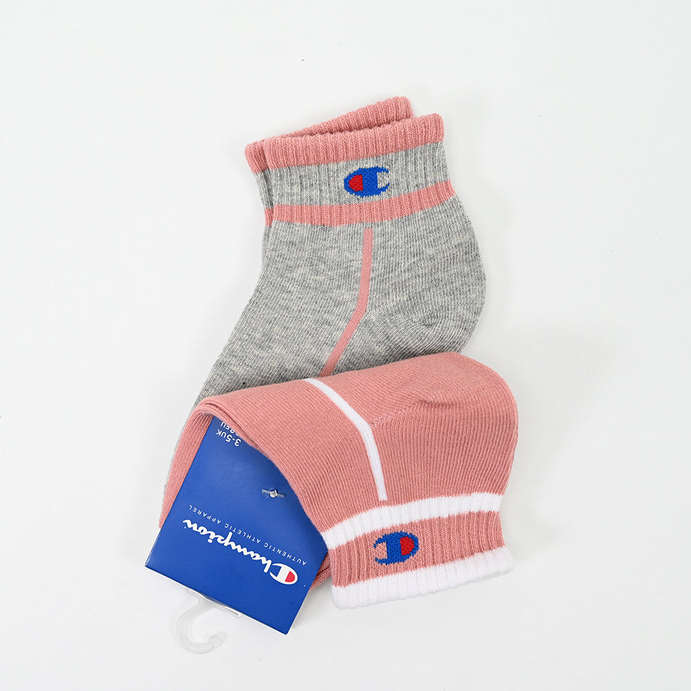 Champion 2-Pack Footie Socks Grey Melange