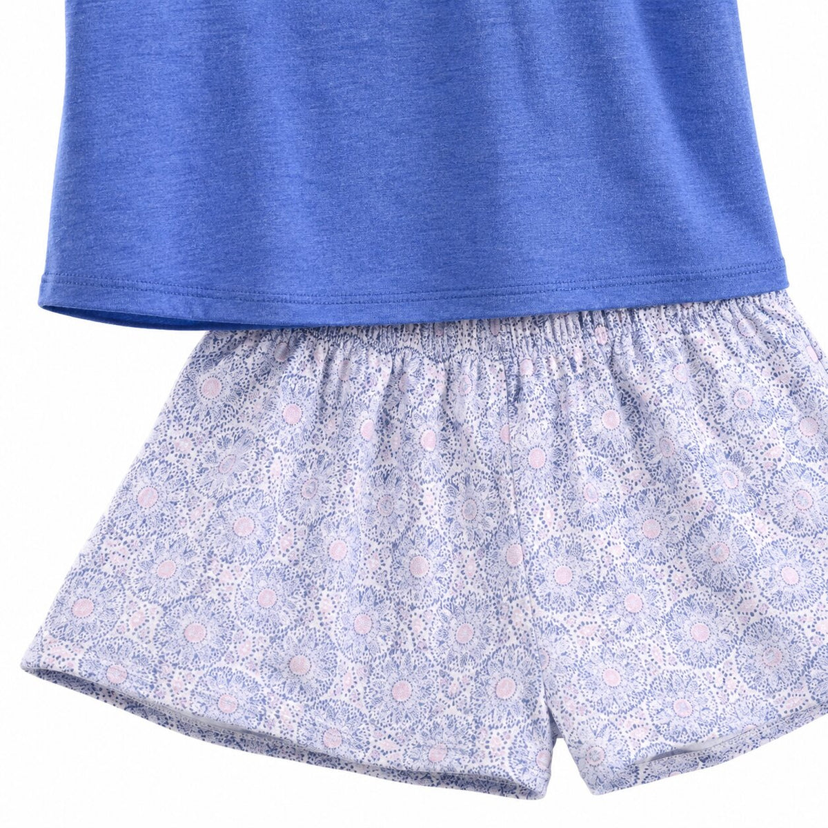 Pyjama d'Été Femme Bleu