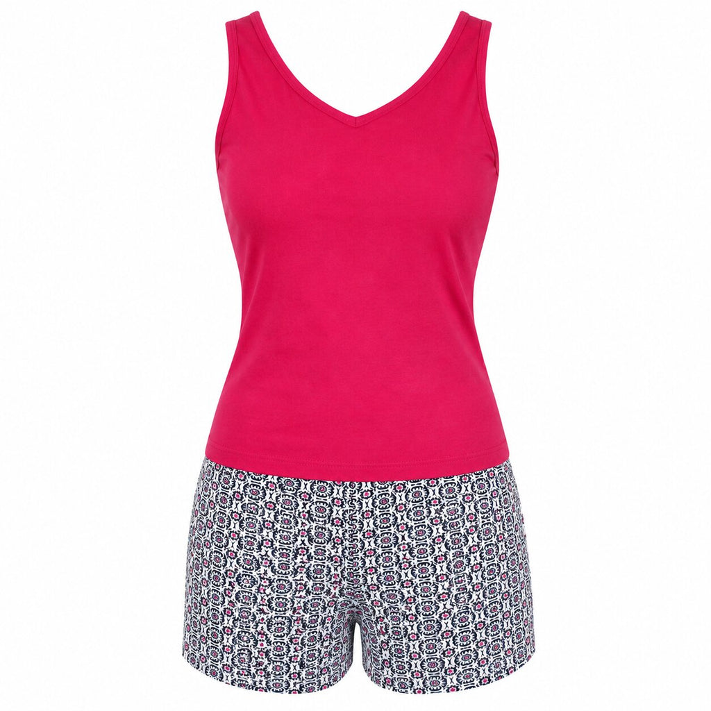 Pyjama d'Été Femme Rose