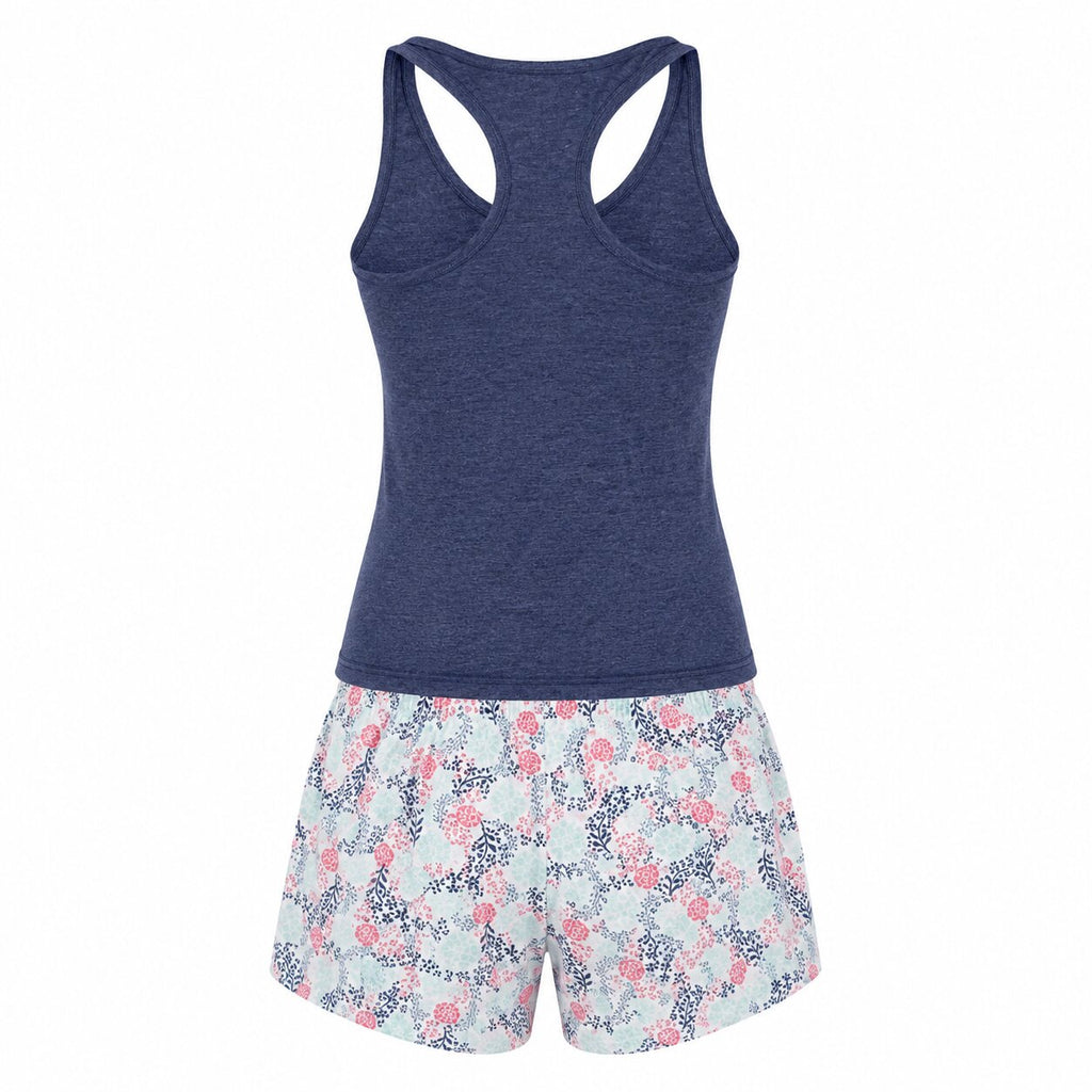 Pyjama d'Été Femme Bleu