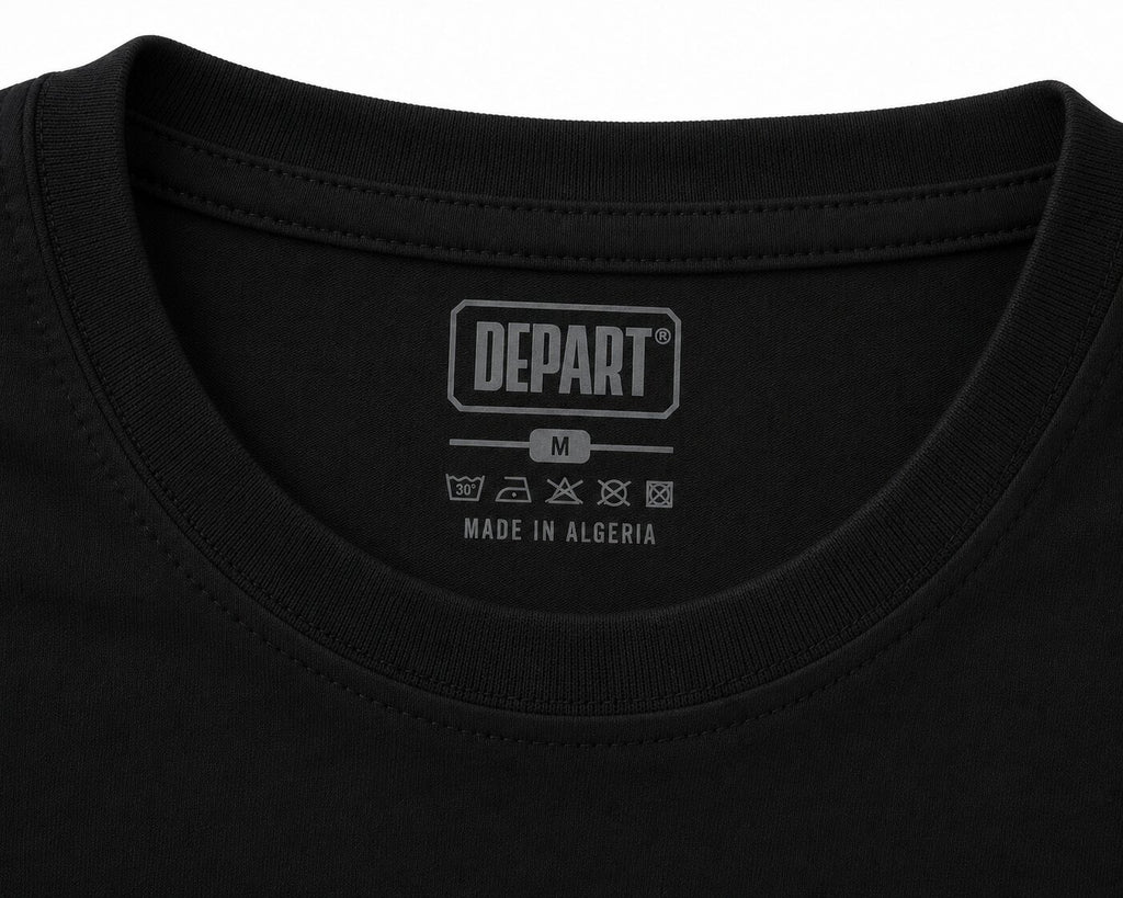 Départ Homme T-shirt Oversize Black