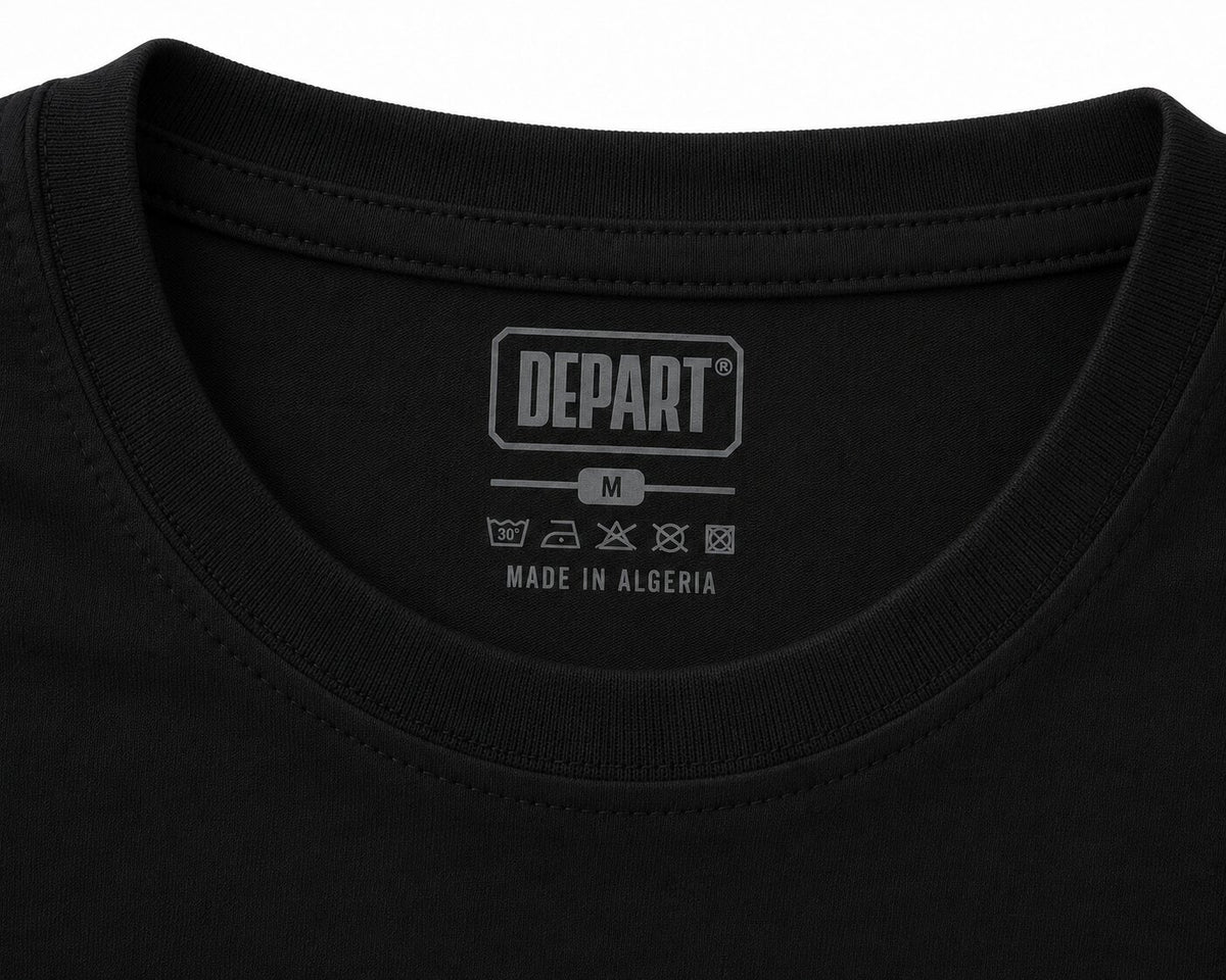 Départ Homme T-shirt Oversize Black