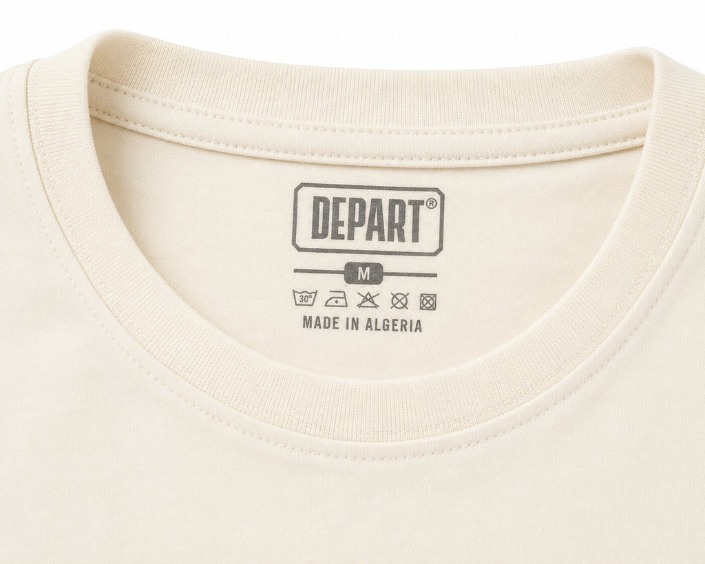 Départ Homme T-shirt Oversize-Beige